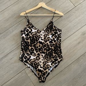 NWOT Leopard bodysuit